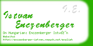 istvan enczenberger business card